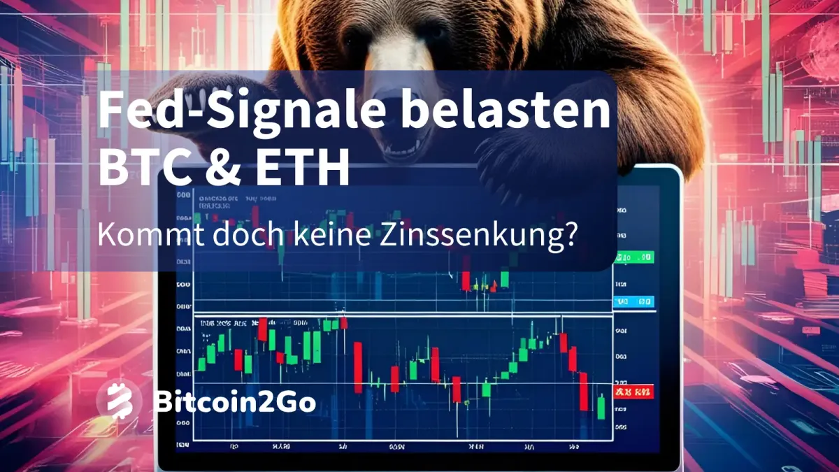 Krypto-Kurse: BTC & ETH fallen weiter - doch keine US-Zinssenkung?