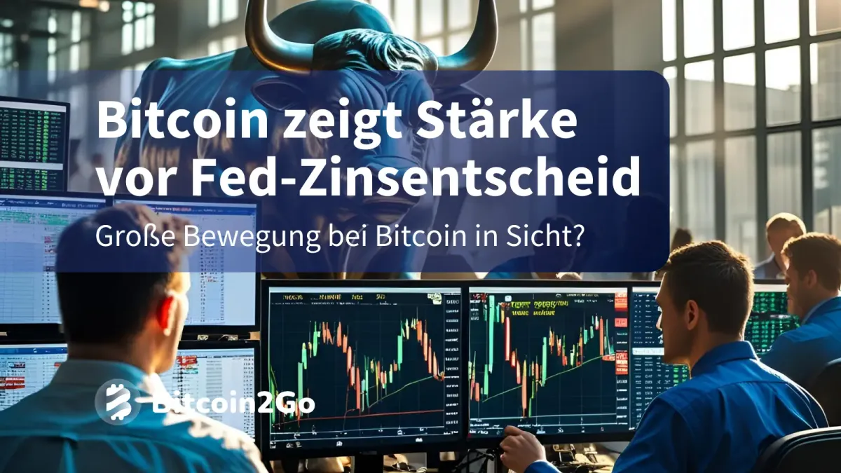 Bitcoin-Kurs steigt – Märkte warten auf Fed-Zinssenkung