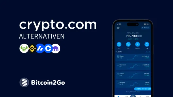 Crypto.com Alternativen: Seriöse Krypto-Börsen im Vergleich
