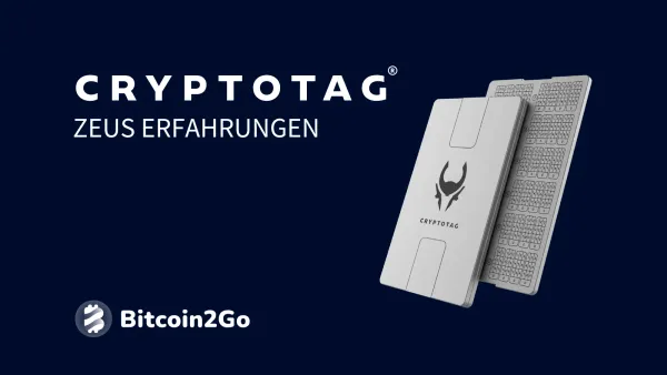 CRYPTOTAG Zeus Test: Die eigene Seed-Phrase sichern
