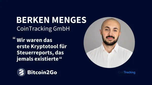 Berken Menges von CoinTracking im Bitcoin2Go-Interview