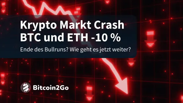 Panik am Markt: Bitcoin, Ethereum & Co. crashen -10 %
