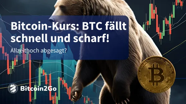 Bitcoin–Kurs fällt über Nacht: BTC-Allzeithoch in Gefahr?