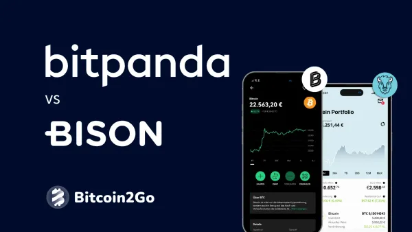 Bitpanda vs Bison im Vergleich: Gebühren, Angebot & Support