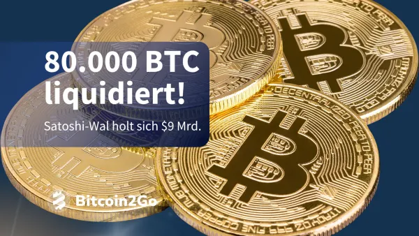 Bitcoin: Satoshi-Wal liquidiert 80.000 BTC über Galaxy
