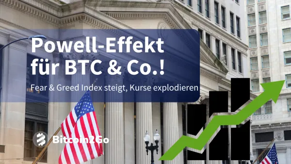 Bitcoin und Ethereum im Greed-Modus: FED bringt Euphorie zurück