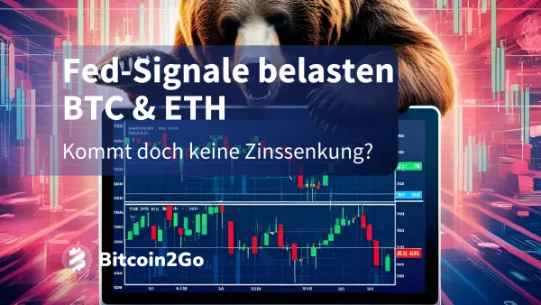 Krypto-Kurse: BTC & ETH fallen weiter - doch keine US-Zinssenkung?