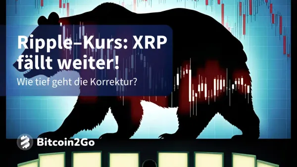 Ripple–Kurs: XRP fällt weiter! Wie tief geht die Korrektur?
